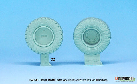 DEF Model DW35131 1/35 UK MWMIK extra sagged wheel set for 6x6 coyate ( for Hobbyboss 1/35)