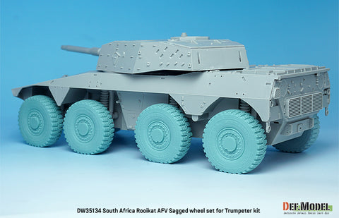 DEF Model DW35134 1/35 South African Rooikat AFV Sagged Wheel set (for Trumpeter 1/35)