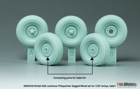 DEF Model DW35140 1/35 British SAS Landrover Pinkpanther wheel set (for Tamiya/italeri 1/35)
