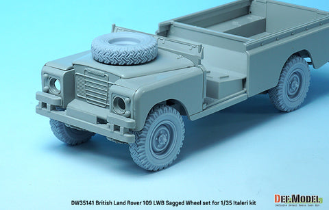 DEF Model DW35141 1/35 British land rover 109 LWB wheel set (for italeri 1/35)