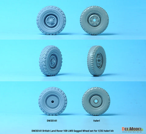 DEF Model DW35141 1/35 British land rover 109 LWB wheel set (for italeri 1/35)