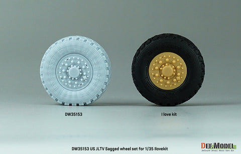 DEF Model DW35153 1/35 US JLTV Sagged wheel set ( for ILK/RFM 1/35)