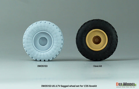 DEF Model DW35153 1/35 US JLTV Sagged wheel set ( for ILK/RFM 1/35)