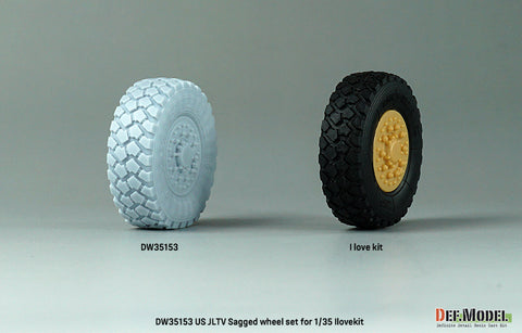 DEF Model DW35153 1/35 US JLTV Sagged wheel set ( for ILK/RFM 1/35)