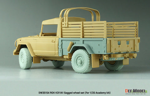 DEF Model DW35154 1/35 ROK K311A1 Sagged wheel set ( for Academy 1/35)