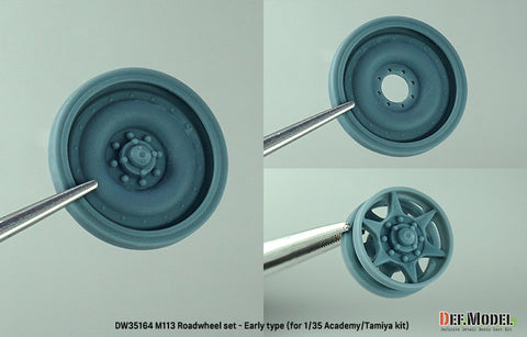 DEF Model DW35164 1/35 M113 Roadwheel outside parts w/ Idler wheels (for Tamiya/Academy 1/35 kit)- 3D printed