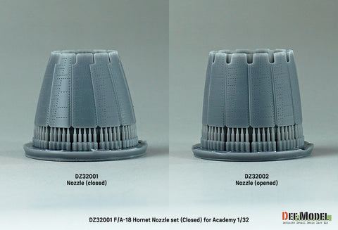 DEF Model DZ32001 1/32 F/A-18A/B/C/D Hornet Exhaust Nozzle set - Closed (for Academy 1/32)