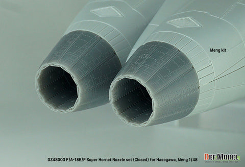 DEF Model DZ48003 1/48 F/A-18E/F Super Hornet Nozzle set - Closed (for Hasegawa, Meng 1/48)