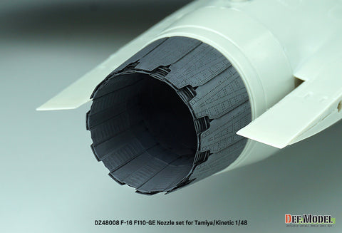 DEF Model DZ48008 1/48 F-16 F110-GE Nozzle set - (for Tamiya/Kinetic 1/48)