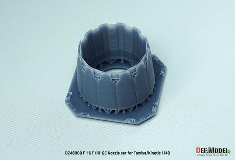 DEF Model DZ48008 1/48 F-16 F110-GE Nozzle set - (for Tamiya/Kinetic 1/48)