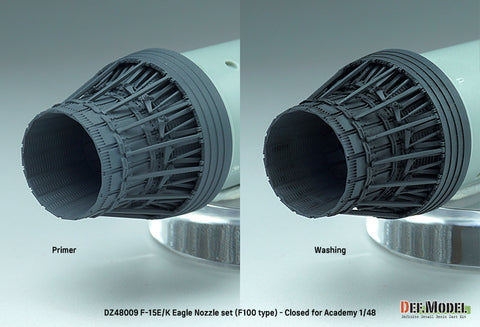 DEF Model DZ48009 1/48 F-15E/K Eagle Nozzle set (F100 type) - Closed (for Academy 1/48)