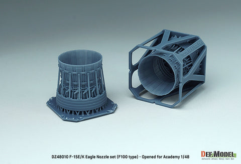 DEF Model DZ48010 1/48 F-15E/K Eagle Nozzle set (F100 type) - Opened (for Academy 1/48)