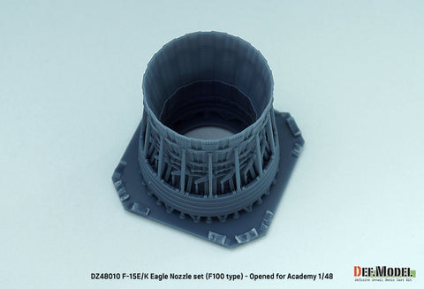 DEF Model DZ48010 1/48 F-15E/K Eagle Nozzle set (F100 type) - Opened (for Academy 1/48)