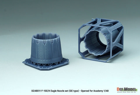 DEF Model DZ48011 1/48 F-15E/K Eagle Nozzle set (GE type) - Opened (for Academy 1/48)