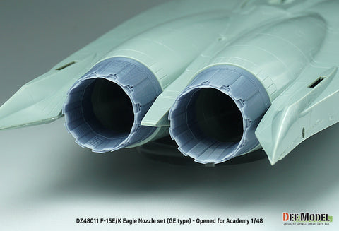 DEF Model DZ48011 1/48 F-15E/K Eagle Nozzle set (GE type) - Opened (for Academy 1/48)