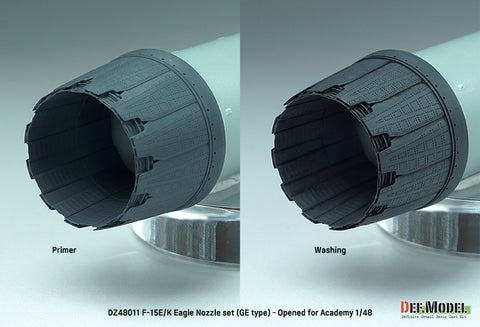 DEF Model DZ48011 1/48 F-15E/K Eagle Nozzle set (GE type) - Opened (for Academy 1/48)