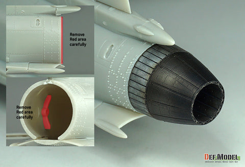 DEF Model DZ48012 1/48 F-20 TigerShark Nozzle set (GE YF404-100) Closed- (for Freedom model 1/48)