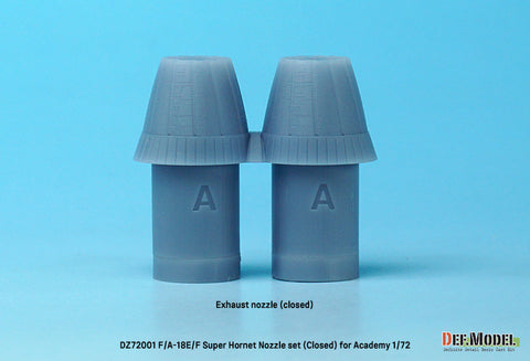 DEF Model DZ72001 1/72 F/A-18E/F/G Super Hornet Exhaust Nozzle set - Closed (for Academy 1/72)