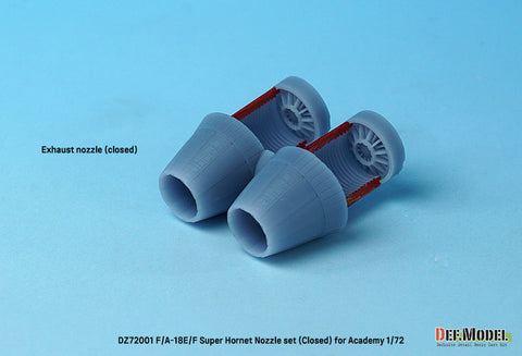 DEF Model DZ72001 1/72 F/A-18E/F/G Super Hornet Exhaust Nozzle set - Closed (for Academy 1/72)