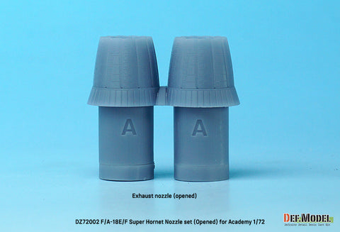 DEF Model DZ72002 1/72 F/A-18E/F/G Super Hornet Exhaust Nozzle set - Opened (for Academy 1/72)