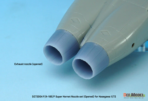 DEF Model DZ72004 1/72 F/A-18E/F/G Super Hornet Exhaust Nozzle set - Opened (for Hasegawa 1/72)