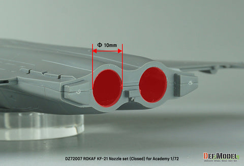 DEF Model DZ72007 1/72 ROKAF KF-21 Nozzle set - Closed (for Academy 1/72)