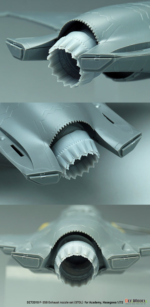 DEF Model DZ72010 1/72 F-35B Lightning II Exhaust nozzle set- STOL (for Academy, Hasegawa 1/72)
