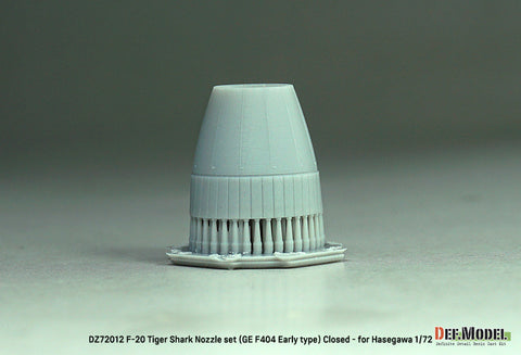 DEF Model DZ72012 1/72 F-20 TigerShark Nozzle set (GE YF404-100) Closed- (for Hasegawa 1/72)