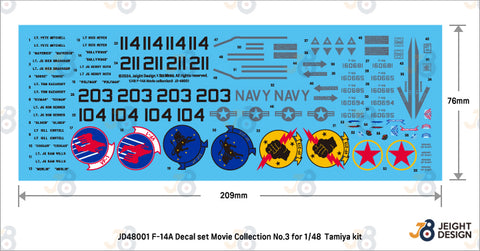 DEF Model JD48001 1/48 F-14A Decal set Movie Collection No.1 (for 1/48 Tamiya kit) - reprinted with small update - 1_38e27e6e-ae0a-4d15-9cf4-c39a5c7ca3e4