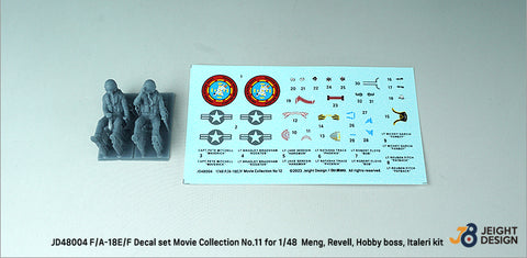 DEF Model JD48004 1/48 F/A-18E/F Super Hornet Decal set - Movie Collection No.11 w/ 2 Pilot Fig.s - 4_ebcda8ee-db19-4c19-ac3a-d1f0a20e71d0