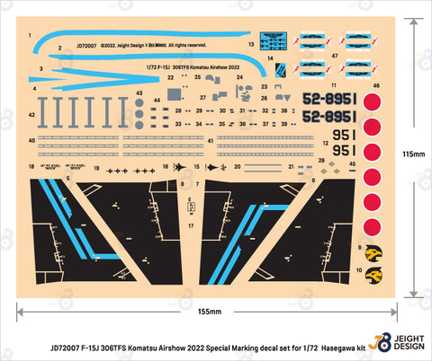DEF Model JD72007 1/72 F-15J 306TFS Komatsu Airshow 2022 - Maverick special decal set (for 1/72 Hasegawa kit) - 1_852644dd-3a8f-46f9-8a6f-3fb7d8f216e5