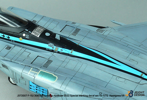 DEF Model JD72007 1/72 F-15J 306TFS Komatsu Airshow 2022 - Maverick special decal set (for 1/72 Hasegawa kit)