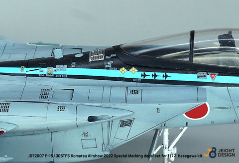 DEF Model JD72007 1/72 F-15J 306TFS Komatsu Airshow 2022 - Maverick special decal set (for 1/72 Hasegawa kit)