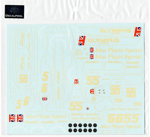 Decal Pool DP010 1/20 Lotus type 78 (MK III) JPS 1978 for Tamiya