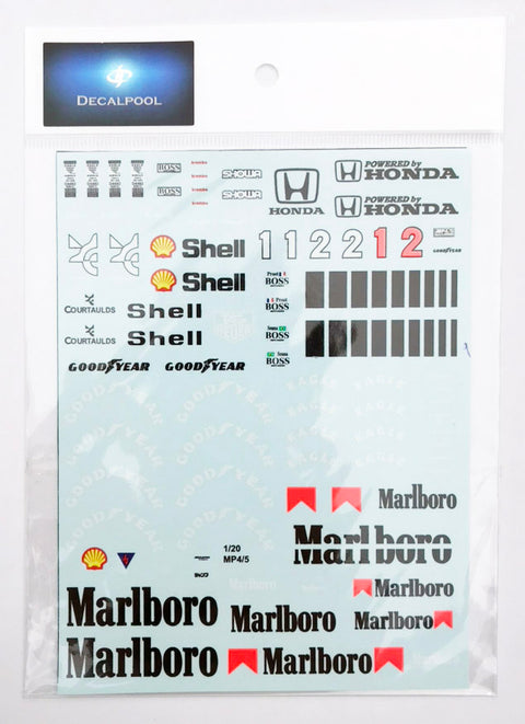 Decal Pool DP021 1/20 Mclaren MP4/5