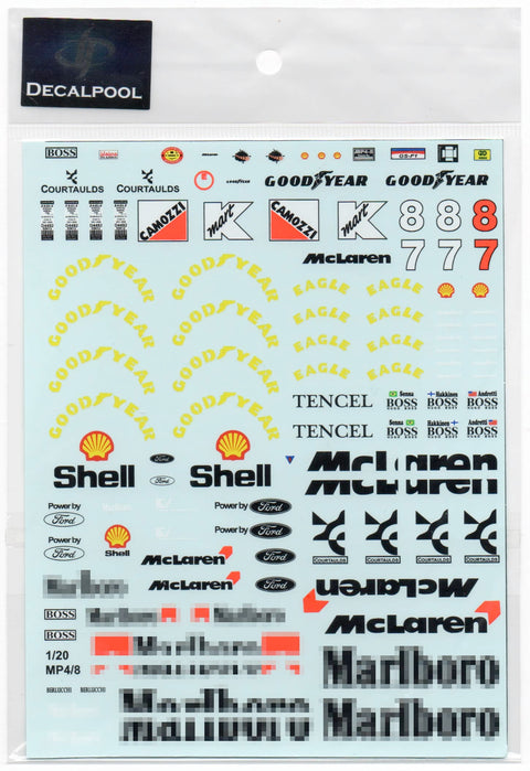 Decal Pool DP025 1/20 Mclaren MP4/8