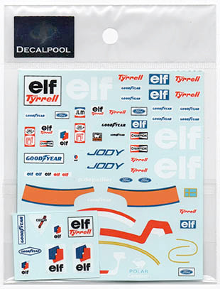Decal Pool DP041 1/12 Tyrrell P34 Six Wheeler Driver & Pit Crew