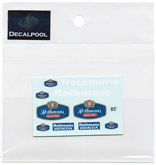 Decal Pool DP078 1/12 Honda NSR500 "Rothmans" logo F. Spencer WGP '85 Option