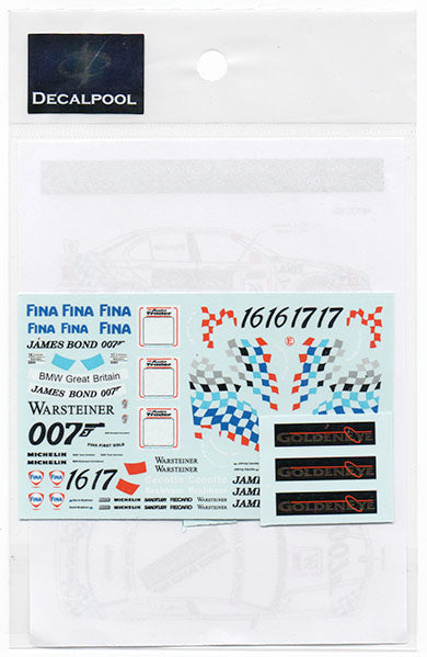 Decal Pool DP111 1/43 BMW 318i Goldeneye James Bond 007 BTCC '95