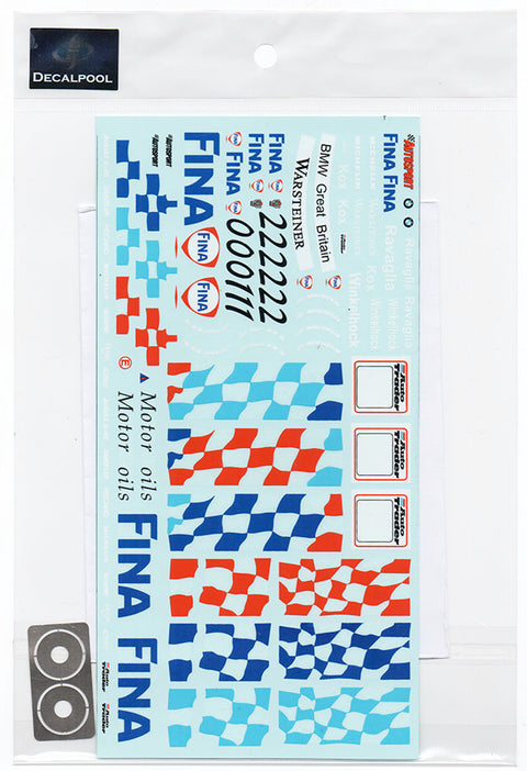 Decal Pool DP118 1/24 BMW 320i FINA BTCC 1996