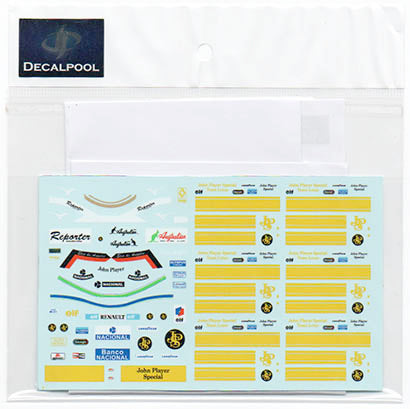 Decal Pool DP131 1/20 Lotus 97T /98T '85 Driver & Pit crew team