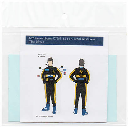 Decal Pool DP131 1/20 Lotus 97T /98T '85 Driver & Pit crew team