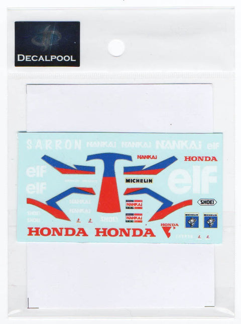 Decal Pool DP154 1/12 Honda NSR500 ELF Team D. Sarron Rider '89