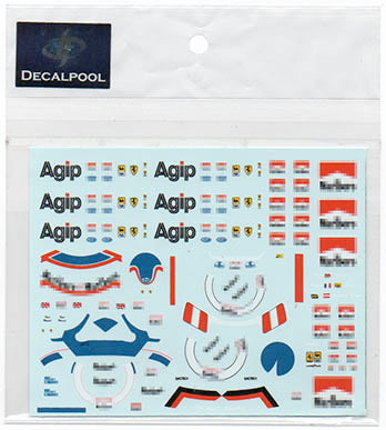 Decal Pool DP208 1/20 Ferrari F189 (640~643) A. Prost & Pit crew