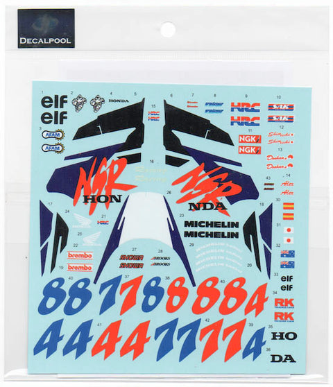 Decal Pool DP243 1/12 Honda NSR500 HRC WGP 1994 (late ver.)