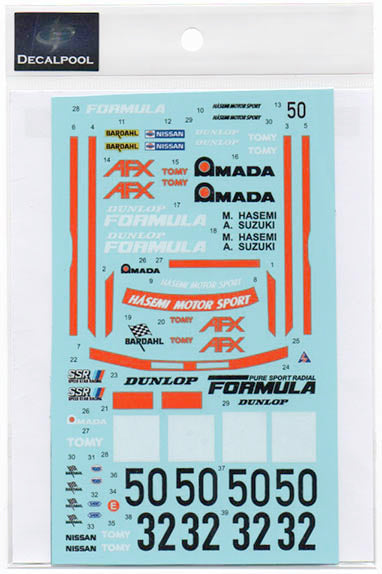 Decal Pool DP253 1/24 Nissan Skyline R30 Dunlop #50 Gr. A 1987 for Aoshima