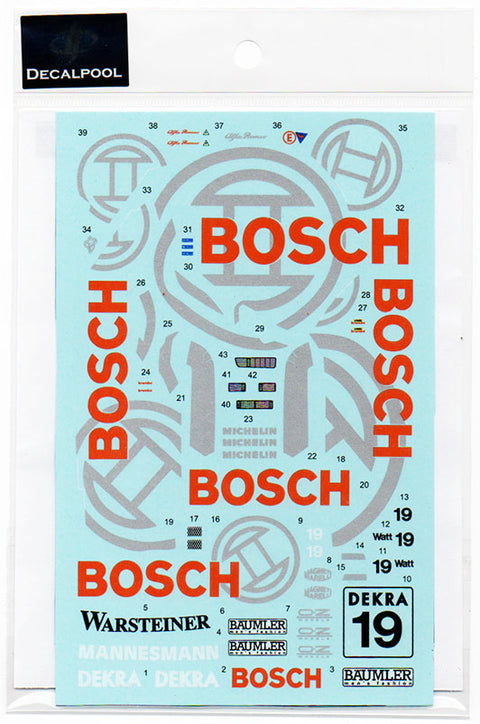 Decal Pool DP262 1/24 Alfa Romeo 155 V6 ti BOSCH ITC 1995 for Tamiya