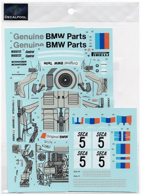 Decal Pool DP267 1/24 BMW 635CSi Schnitzer Gr. A Racing 1985