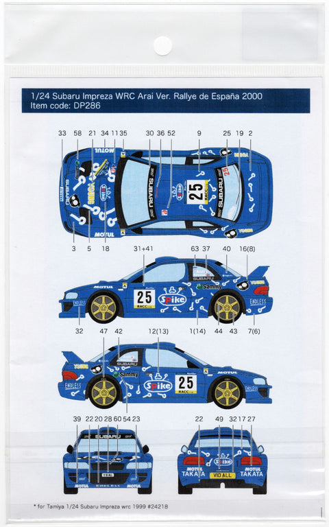 Decal Pool DP268 1/24 Toyota Celica LB Turbo #68/56 Group 5 1977