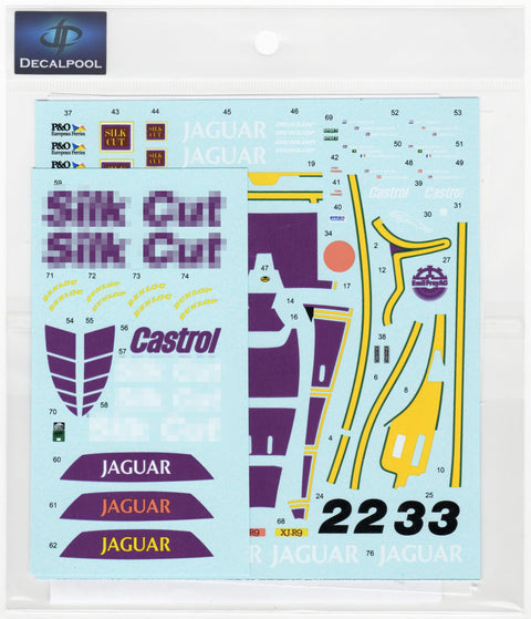 Decal Pool DP285 1/24 Jaguar XJR-9LM Silk Cut LeMans 1989 for Tamiya